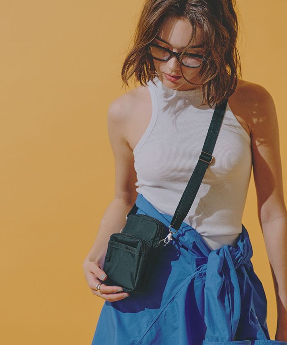 LeSportsac MINI PHONE BAG/ミッドナイトグリーン 