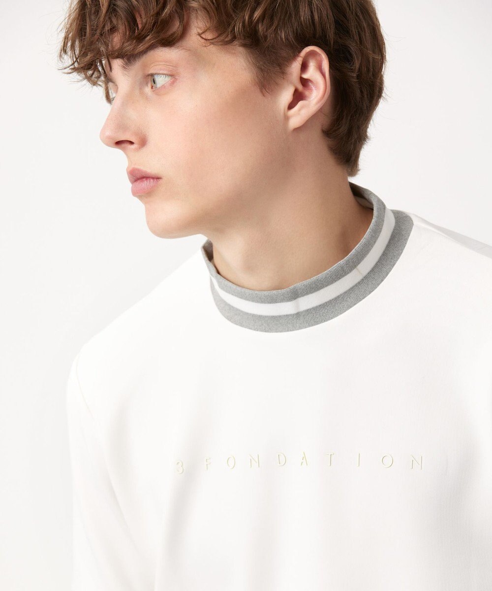 23区GOLF 【23Fondation】【吸水速乾/UVケア】ライトダンボール モックネック 