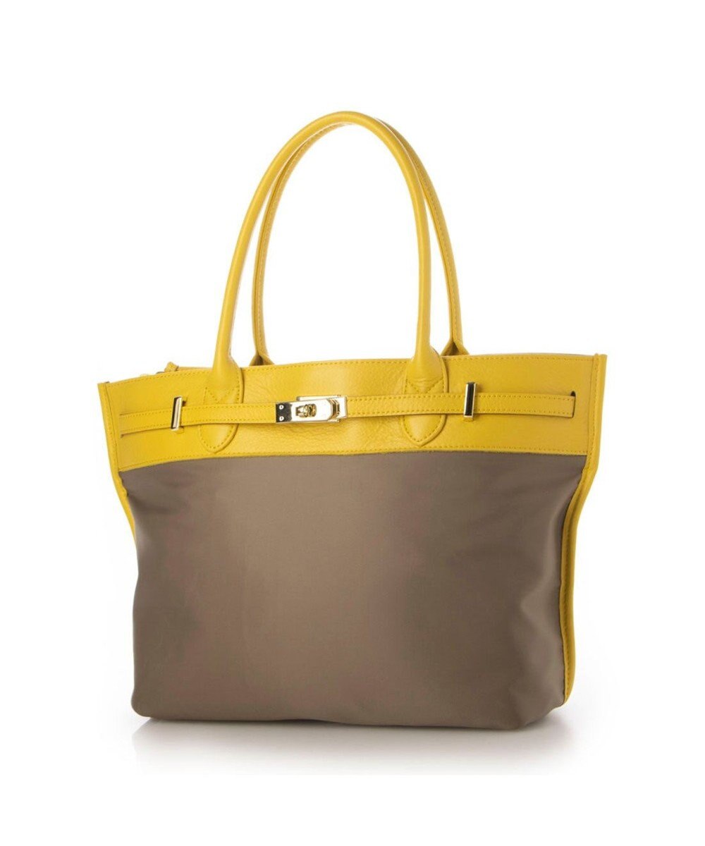 UNBILLION 【テレビ ドラマ着用アイテム】ペルケ perche / ナイロン牛革ヒネリ金具トートバッグ 