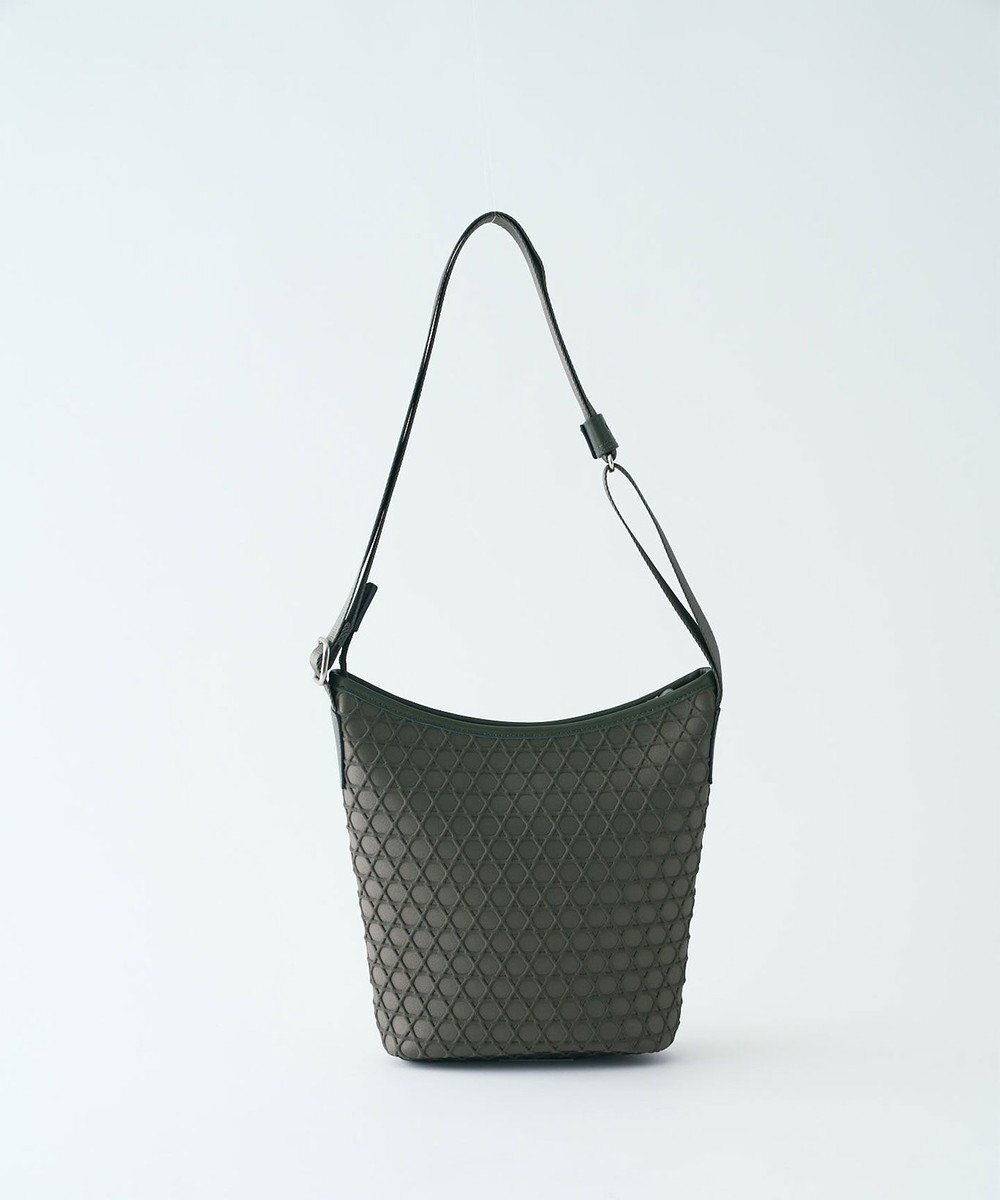 MIYABIYA LAQUOH【撥水加工】篭目柄エンボスボンディング ポケットショルダー 