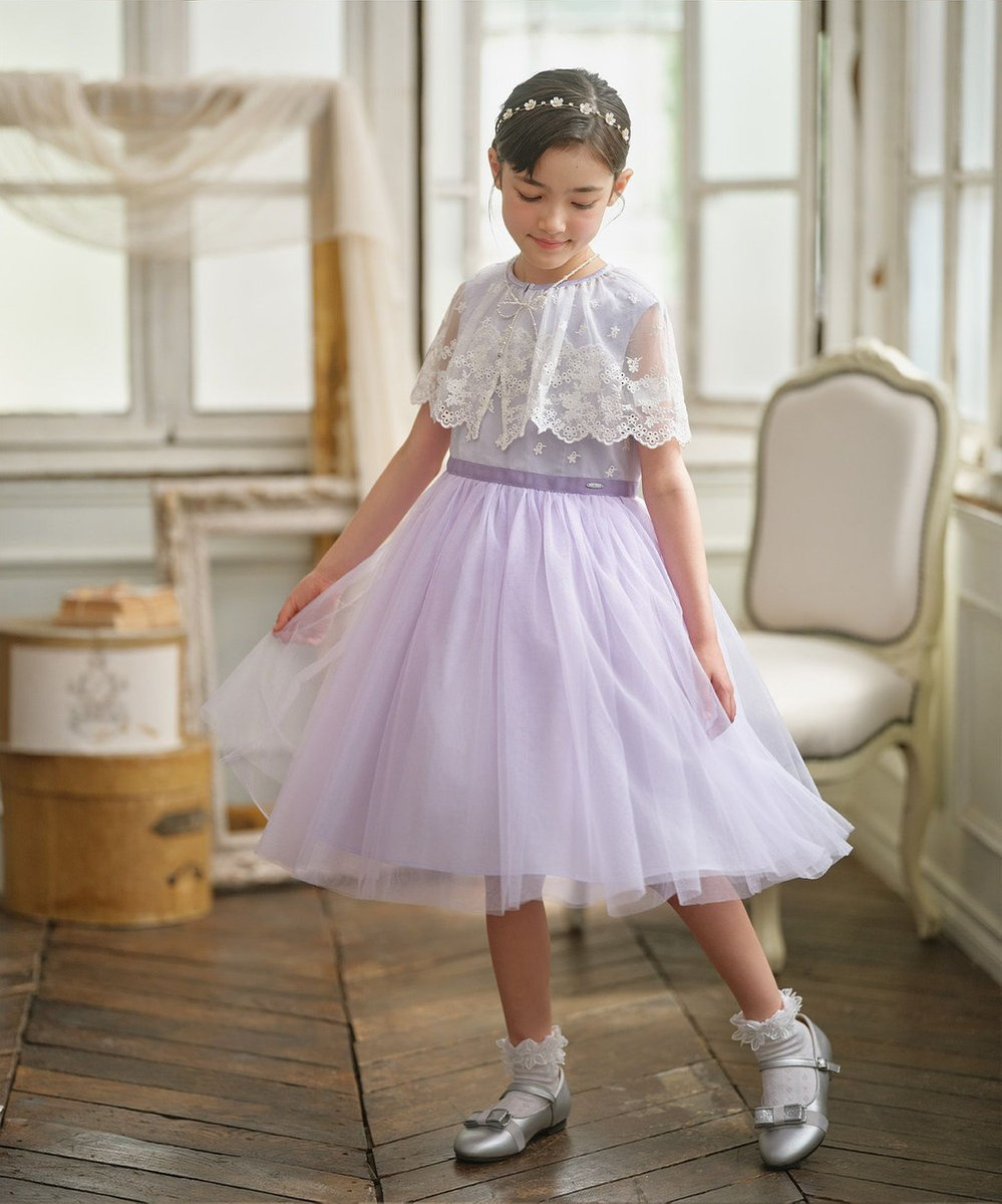 組曲 KIDS 【150-160㎝】ケープセット ドレス 