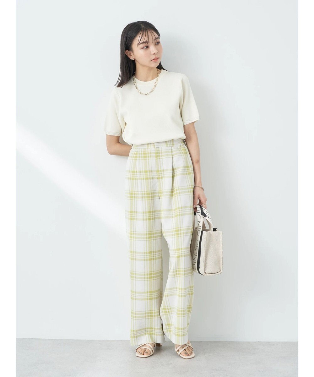 earth music&ecology タックワイドパンツ 