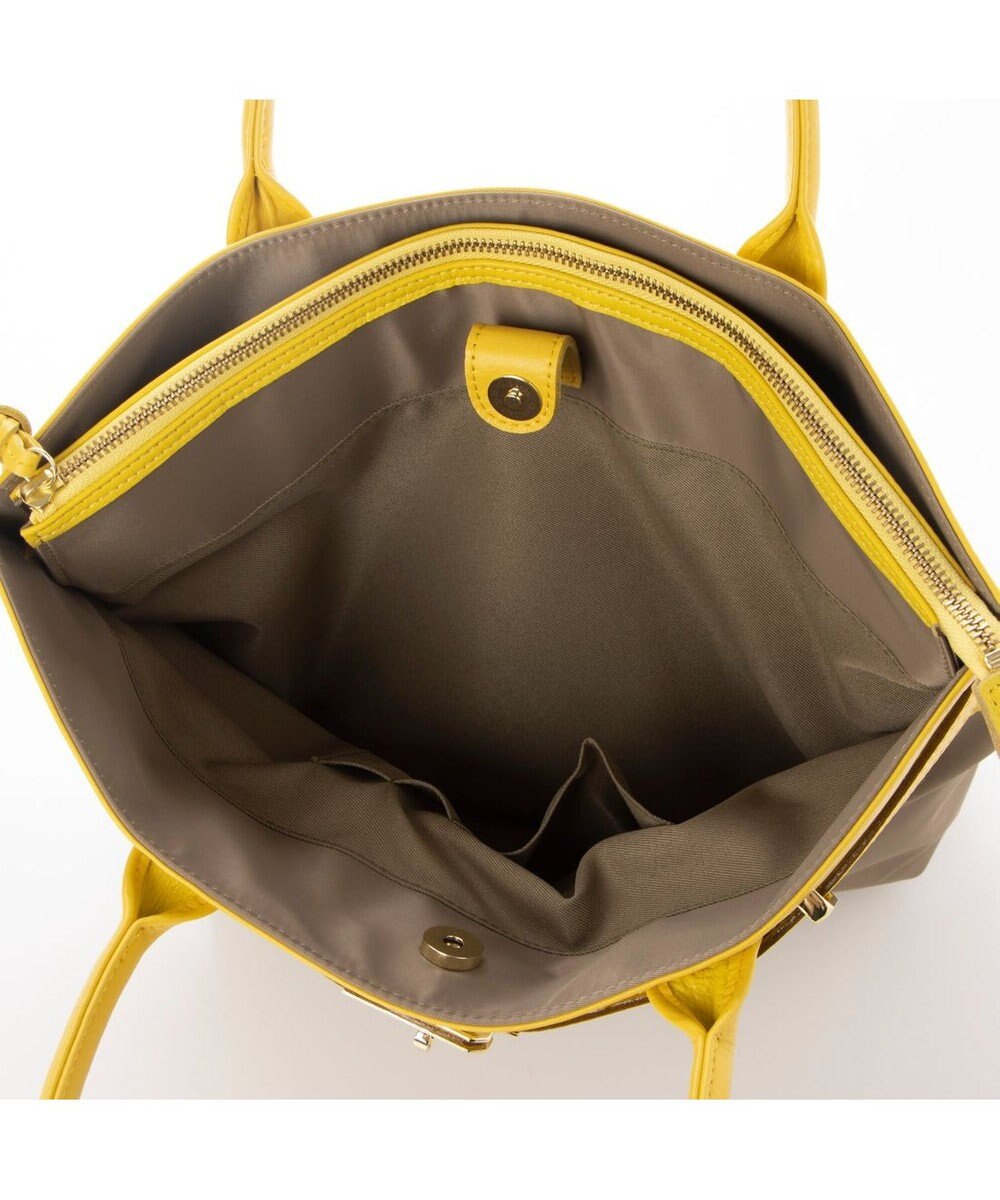 UNBILLION 【テレビ ドラマ着用アイテム】ペルケ perche / ナイロン牛革ヒネリ金具トートバッグ 