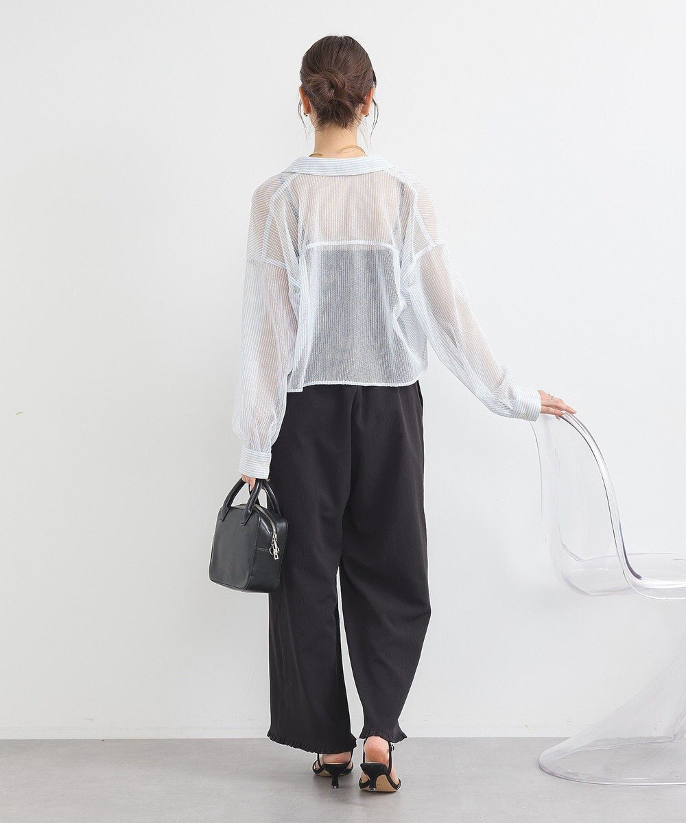 earth music&ecology ミニフリルフロントジップロンパース 