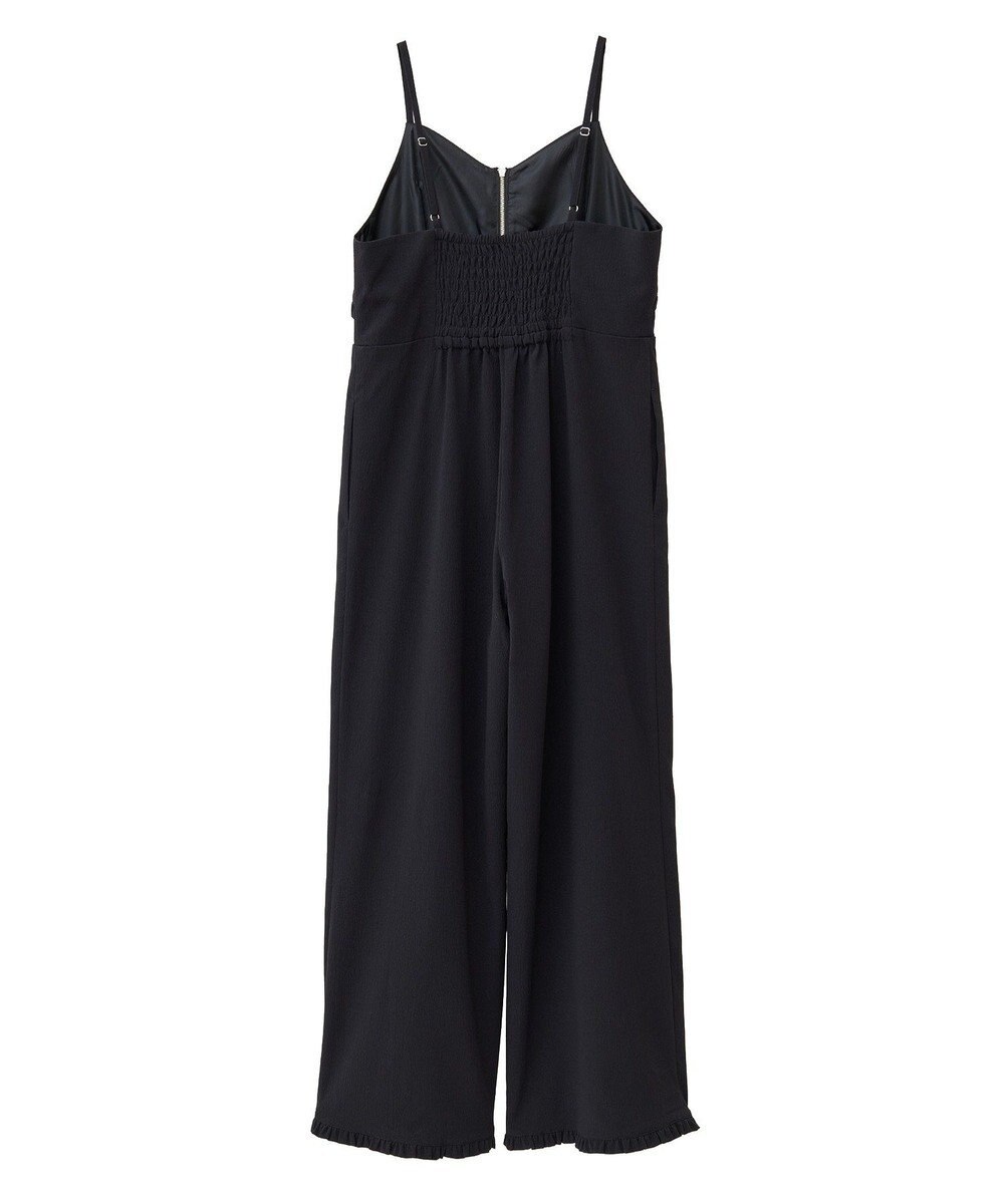 earth music&ecology ミニフリルフロントジップロンパース 