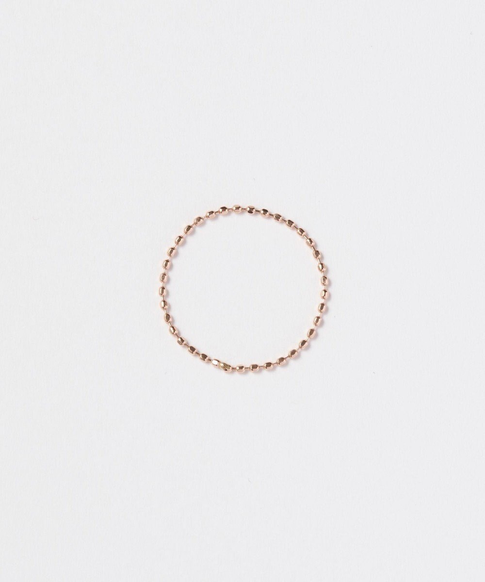 Phoebe 【K10RG】カットボールチェーンリング　ローズゴールド/BOXつき　3号/7号/11号/13号 