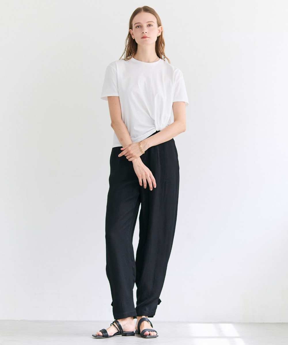 BEIGE， CERUSSITE / フォルムタック ドレープTシャツ 