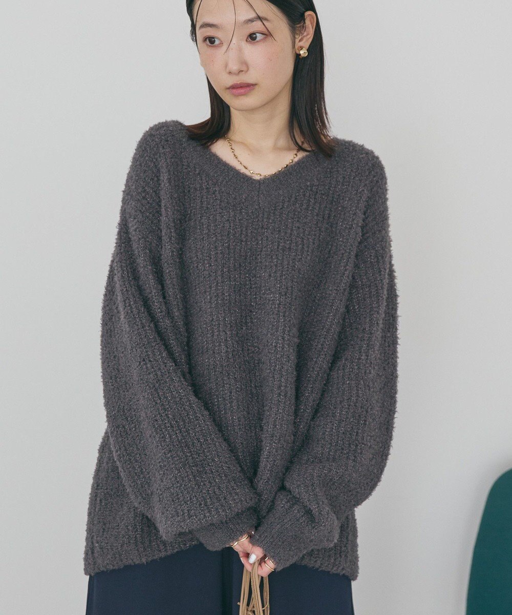 AMERICAN HOLIC ミニシャギーラメニットプルオーバー 