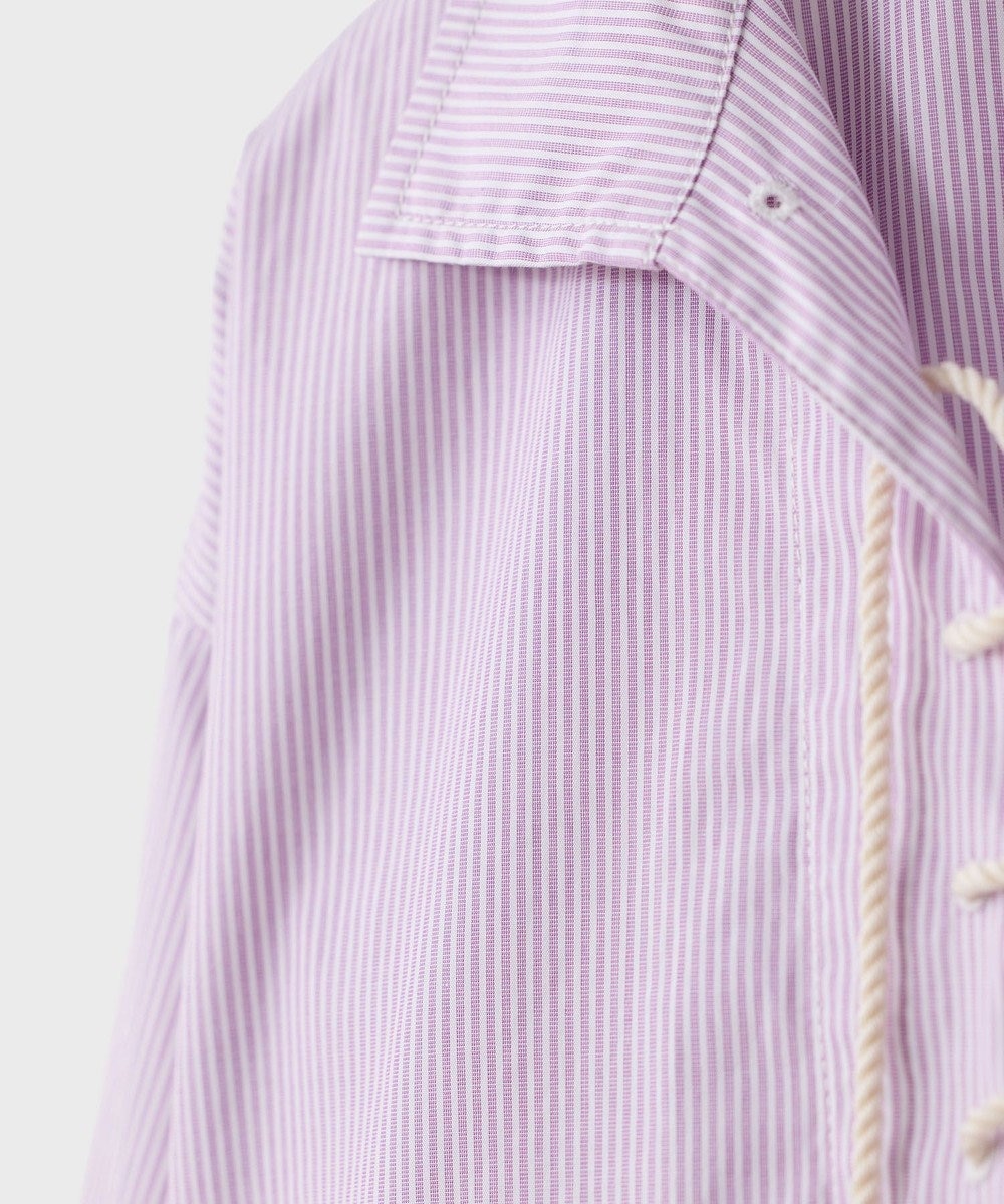 LENO SKIPPER SHIRTS CANDY STRIPE / スキッパーブラウス 