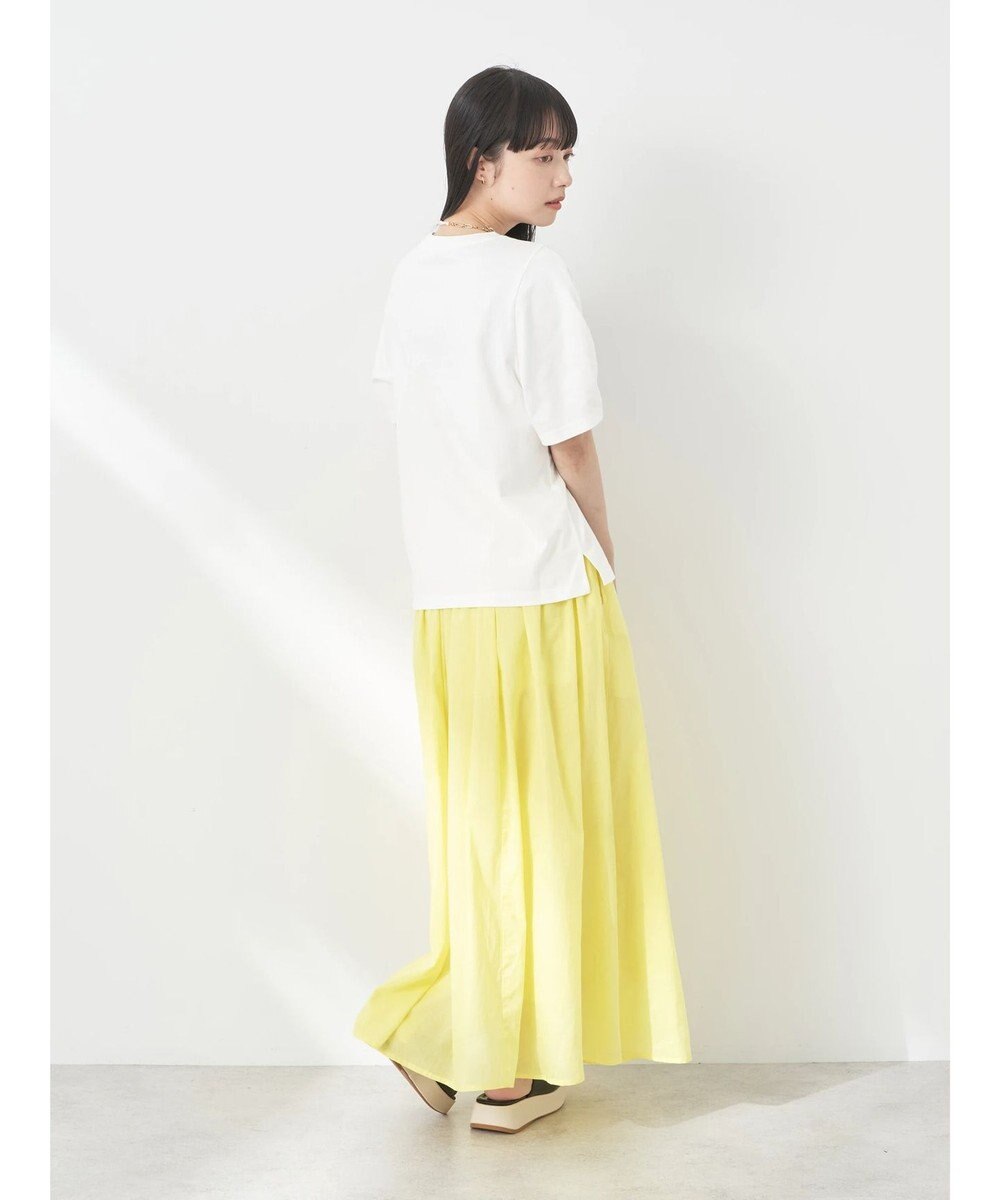 earth music&ecology フォルムスリーブ刺繍ロゴＴＥＥ 