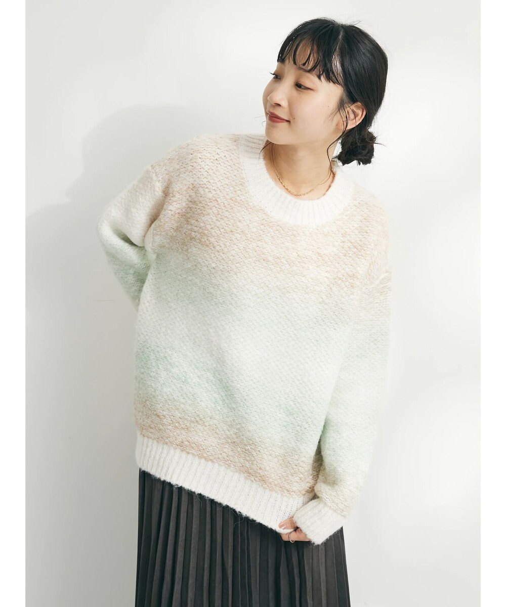 CRAFT STANDARD BOUTIQUE グラデーションクルーネックプルオーバー 