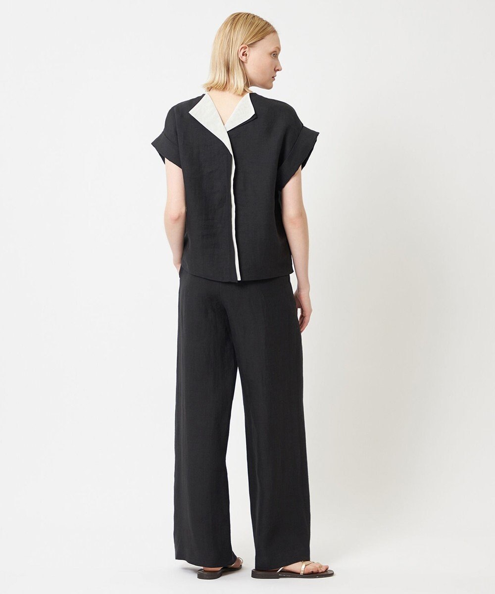 BEIGE， 【S-size】CHESTNUT / ノーカラーブラウス 