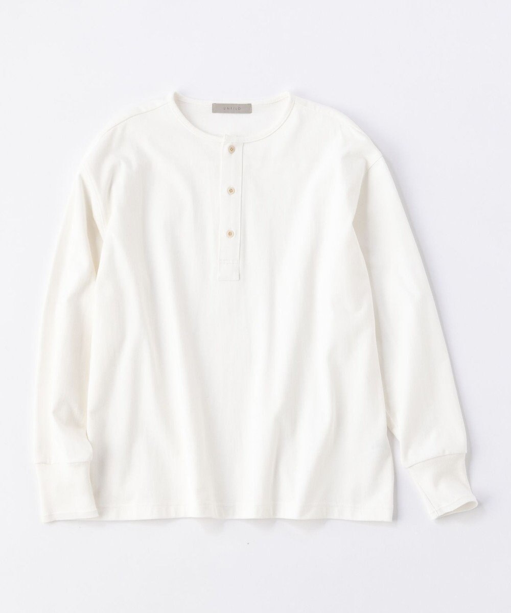 UNFILO MENS コットン ヘンリーネックTEE [23年秋冬商品] 