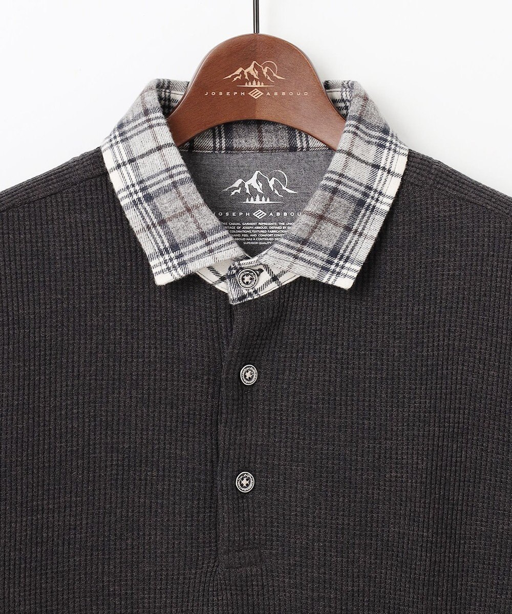 JOSEPH ABBOUD MOUNTAIN 【サスティナブル/吸水速乾】ドライミックスメリノポロ 