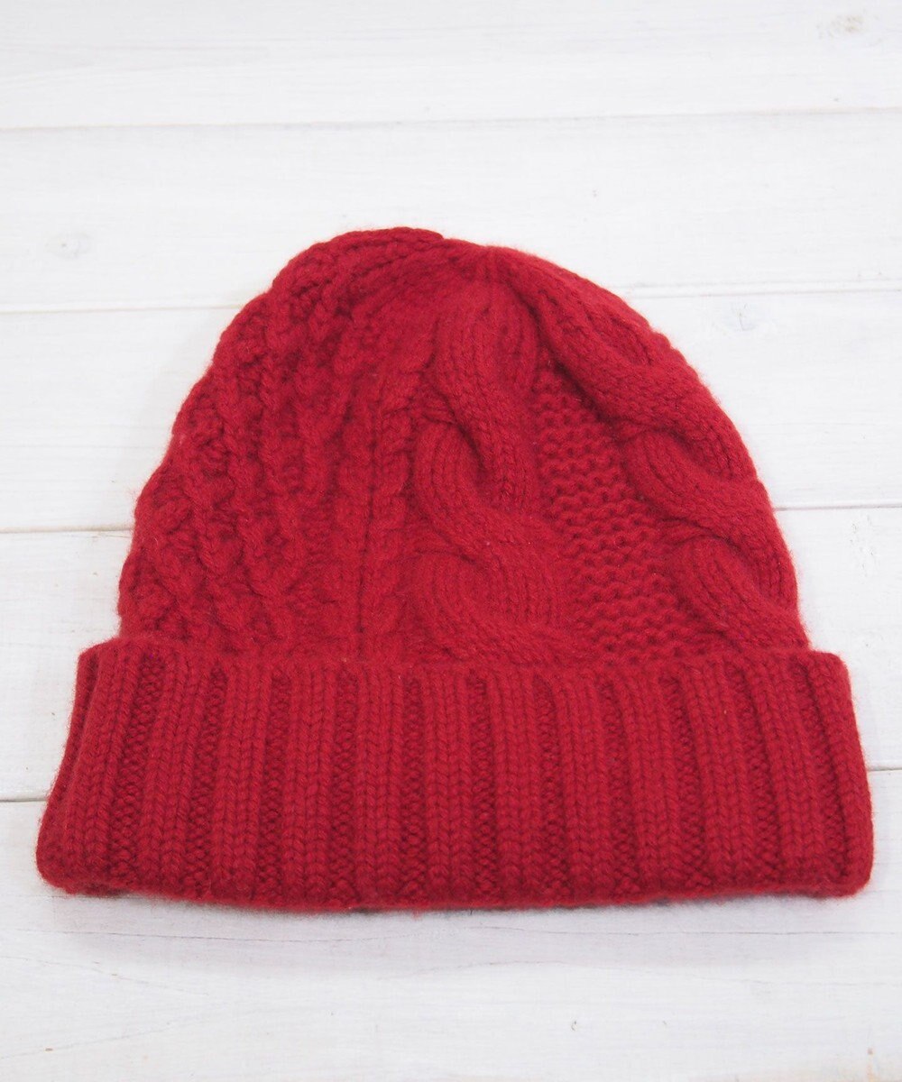 石田製帽 〈新色追加！〉カシミヤニット アラン編みワッチN ニット帽 