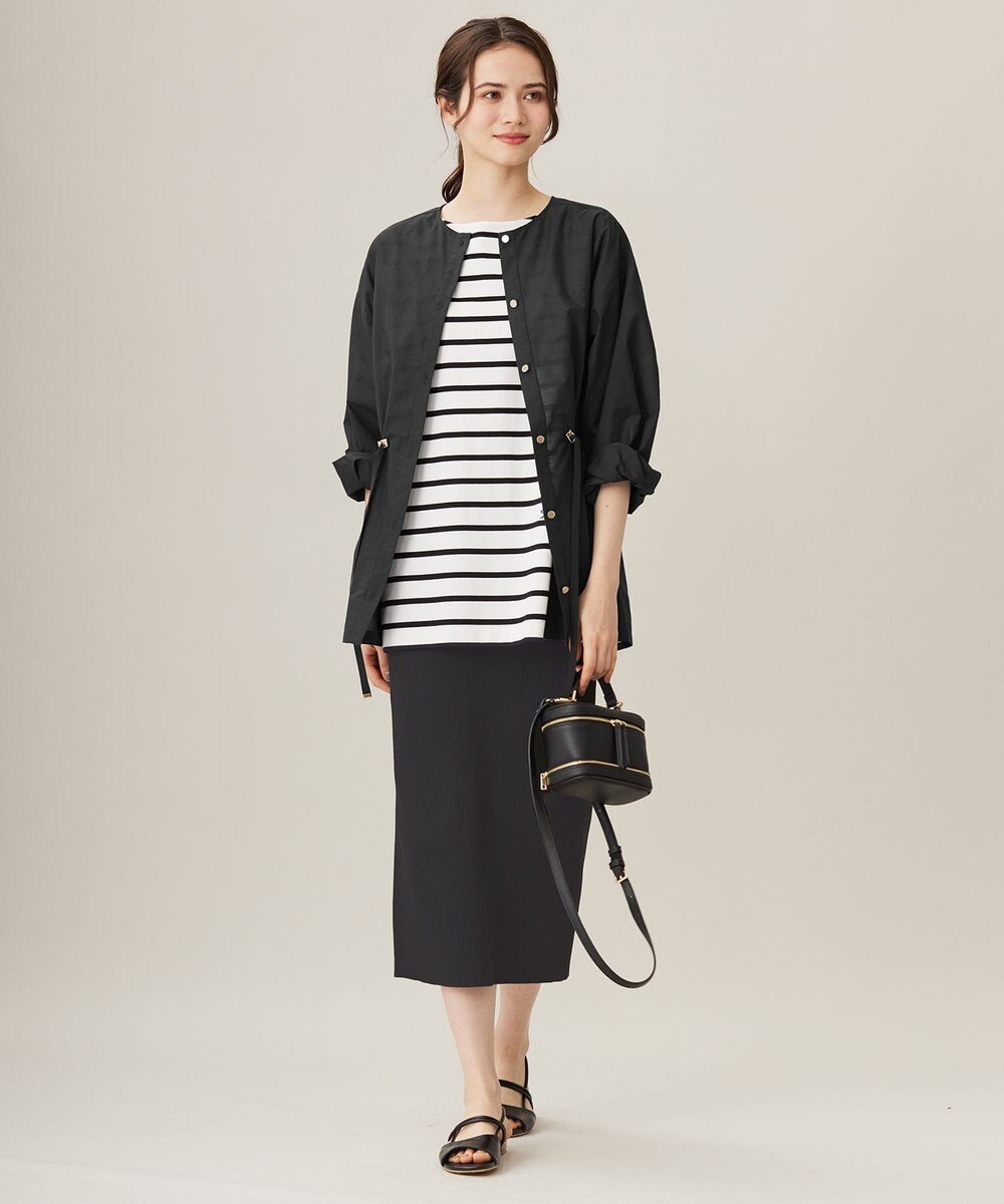 自由区 【洗える】ボーダーワイドBIG Tシャツ 