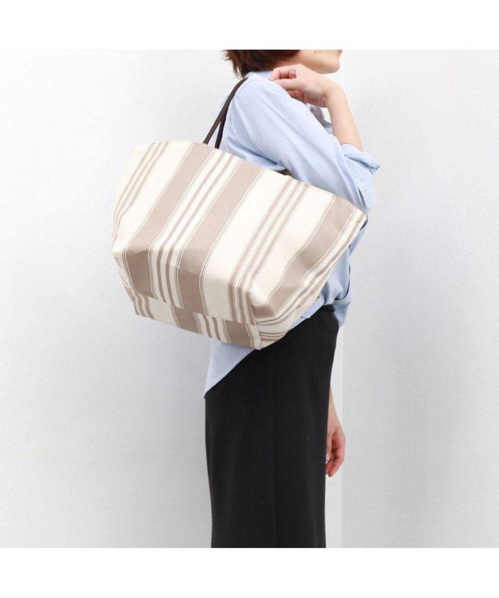 UNBILLION カシュカシュ cachecache / ウォータプルーフストライプビッグトート 
