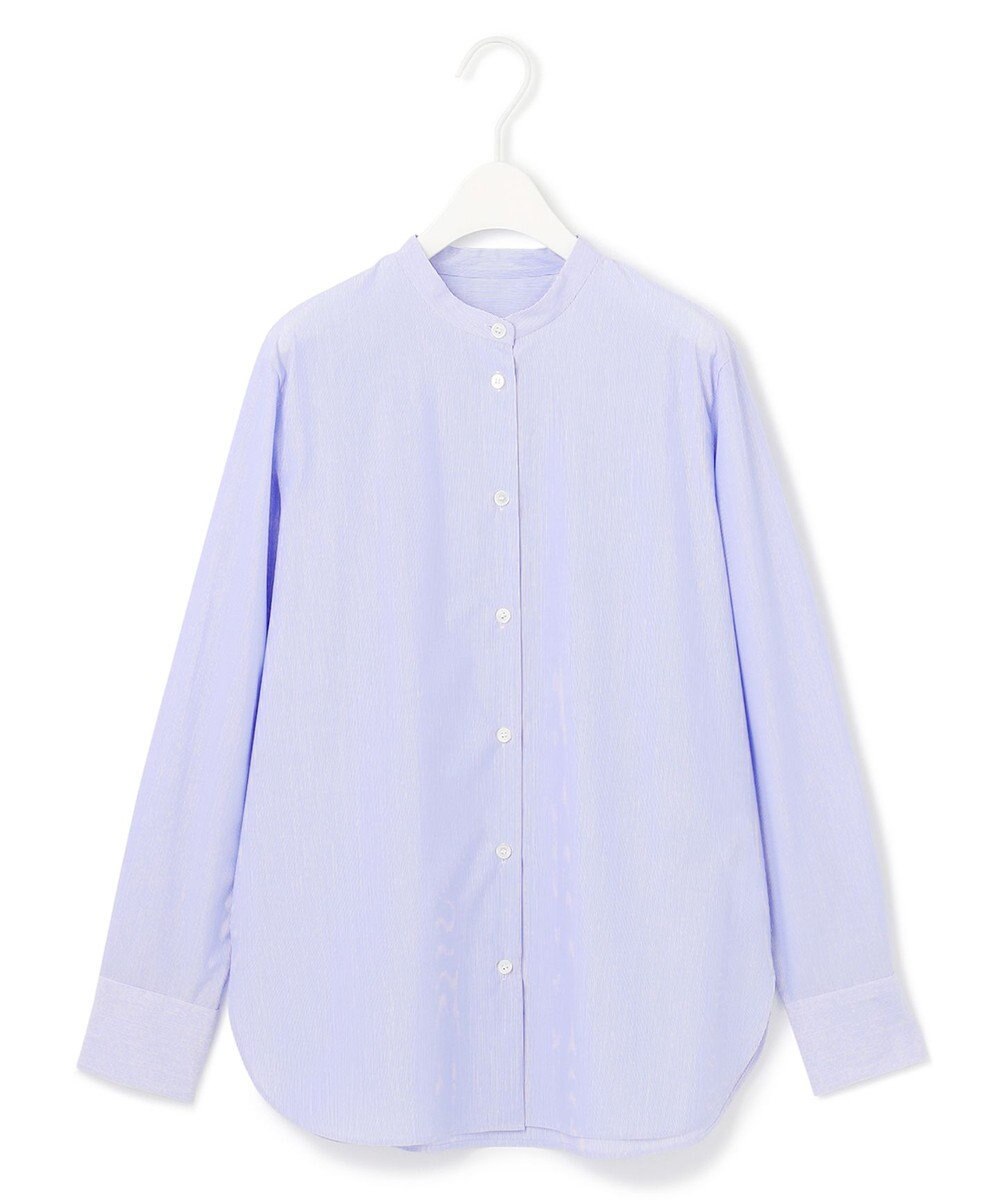 ICB 【洗える】クリーンブロード バンドカラーブラウス 