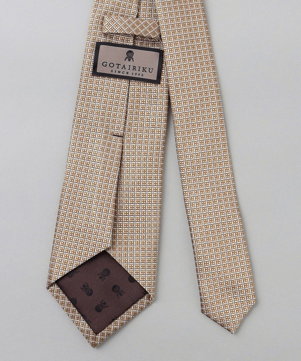 GOTAIRIKU GOTAIRIKU別注【日本製】シルク ネクタイ_格子柄 