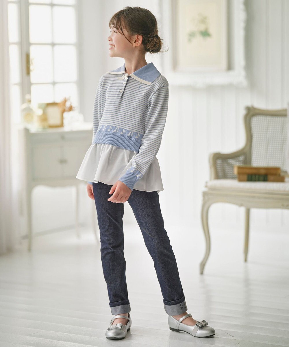 組曲 KIDS 【110-140㎝】シンフォニー デニムニットパンツ 