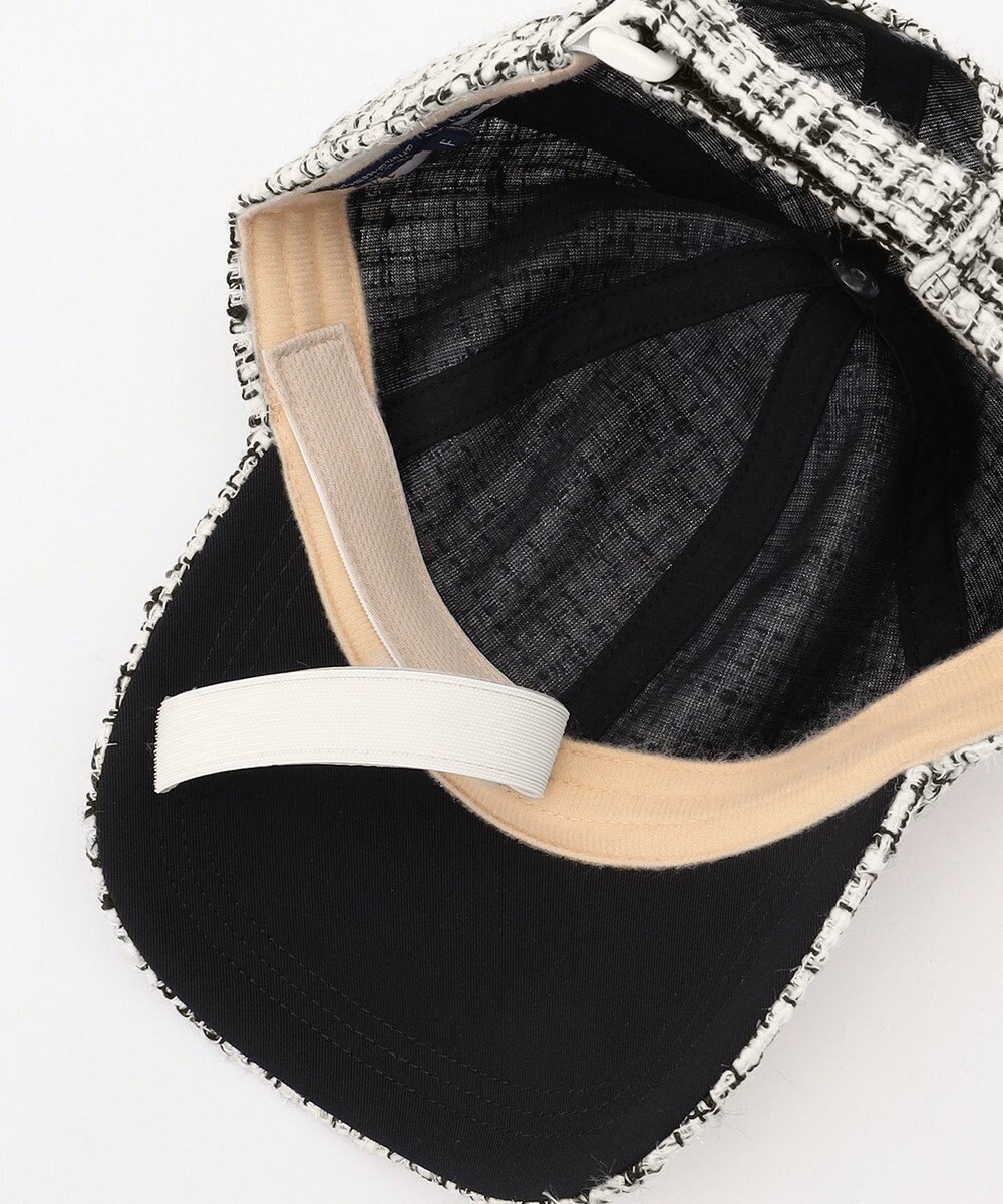 23区GOLF 【WOMEN】ツイードキャップ スタイリングが華やかに モノトーンコーデ 