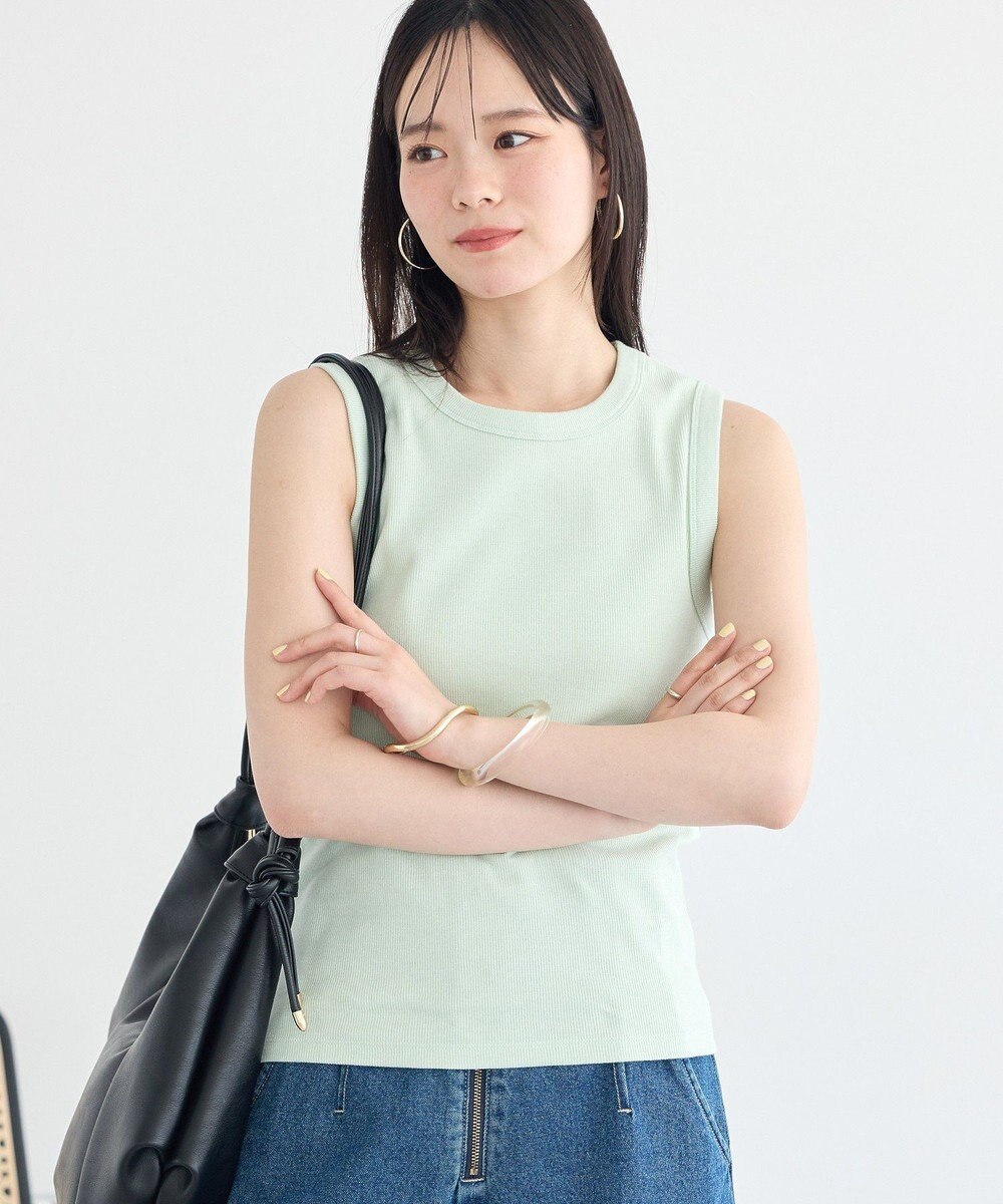 earth music&ecology 【WEB限定】リブタンクトップ 
