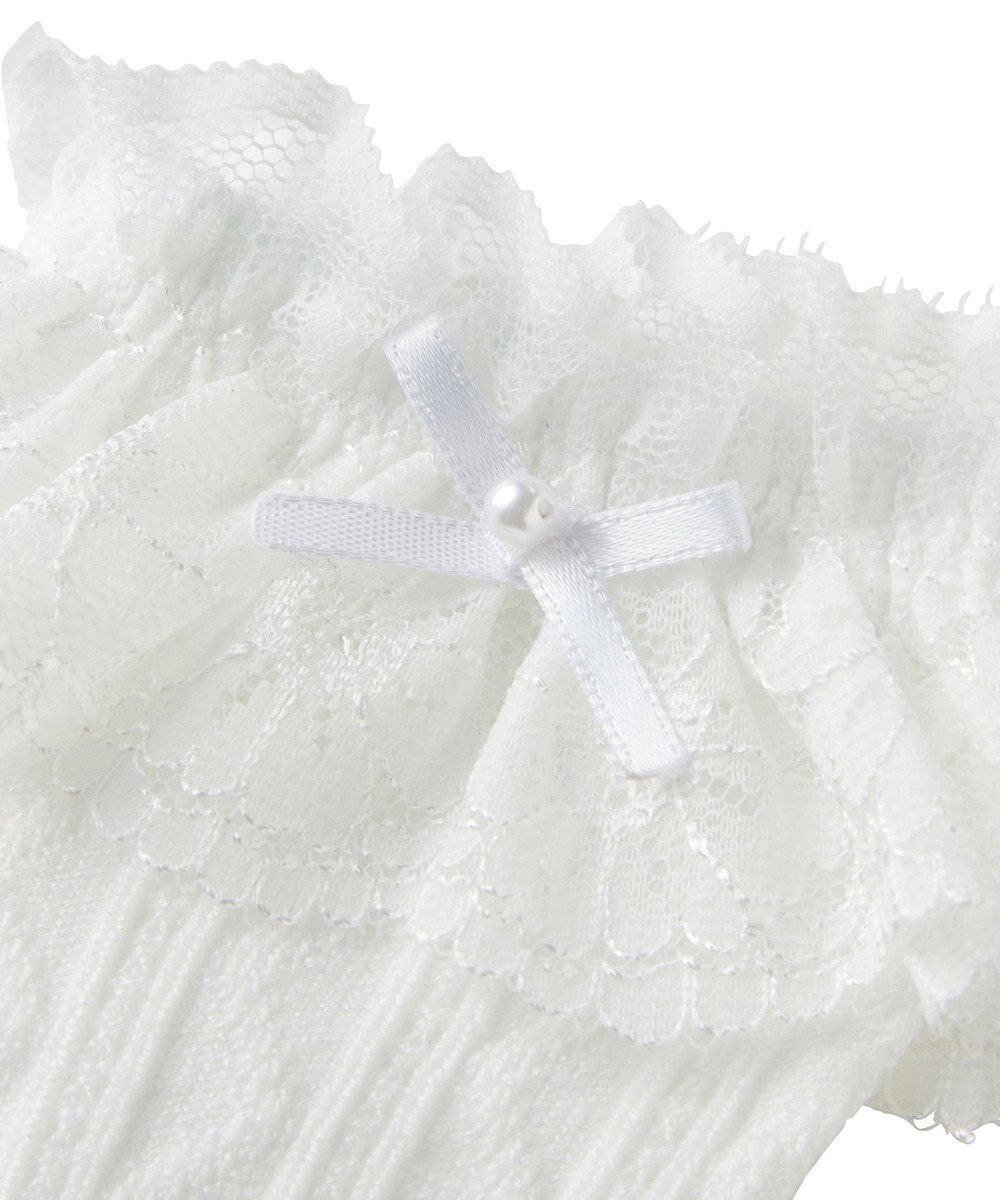 MIKI HOUSE HOT BISCUITS 【ミキハウス】【11-21cm】 レース付きハイソックス 