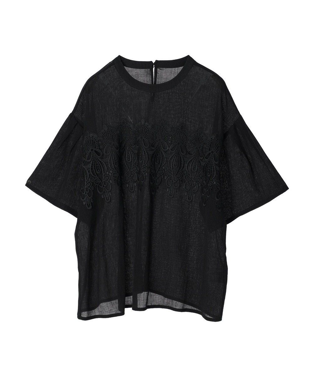 Green Parks ・ＥＬＥＮＣＡＲＥ　ＤＵＥ　ケミカルレースブラウス 