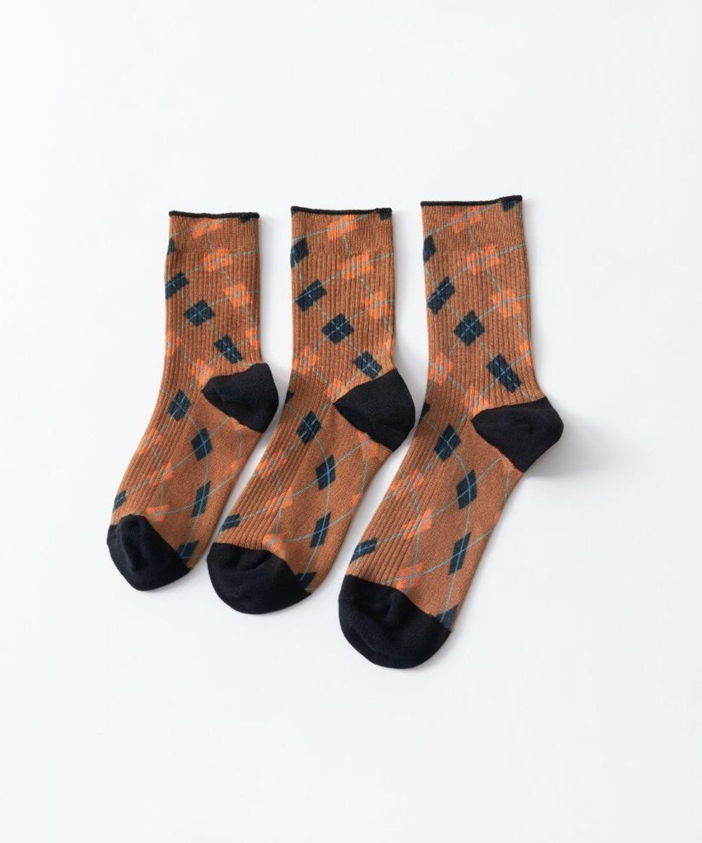 TRICOTE ARGYLE LINK SOCKS／アーガイルリンクソックス 