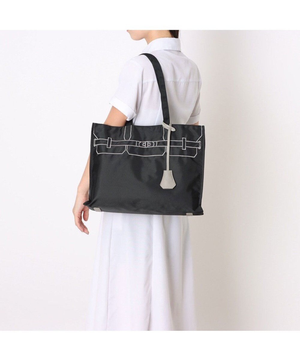 UNBILLION カシュカシュ cachecache / トロンプルイユ刺繍スクエアトート 