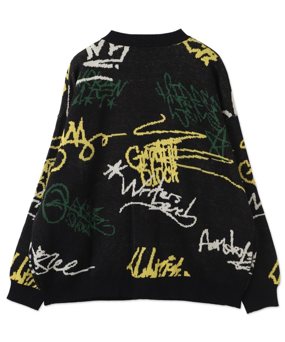 WEGO リラックスフィットパターンカーディガン 