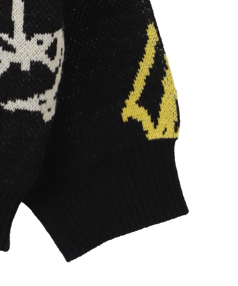 WEGO リラックスフィットパターンカーディガン 