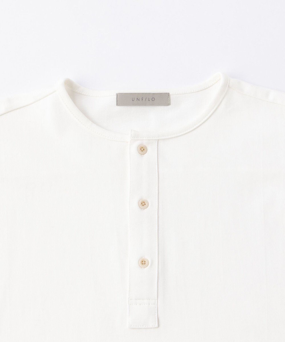 UNFILO MENS コットン ヘンリーネックTEE [23年秋冬商品] 