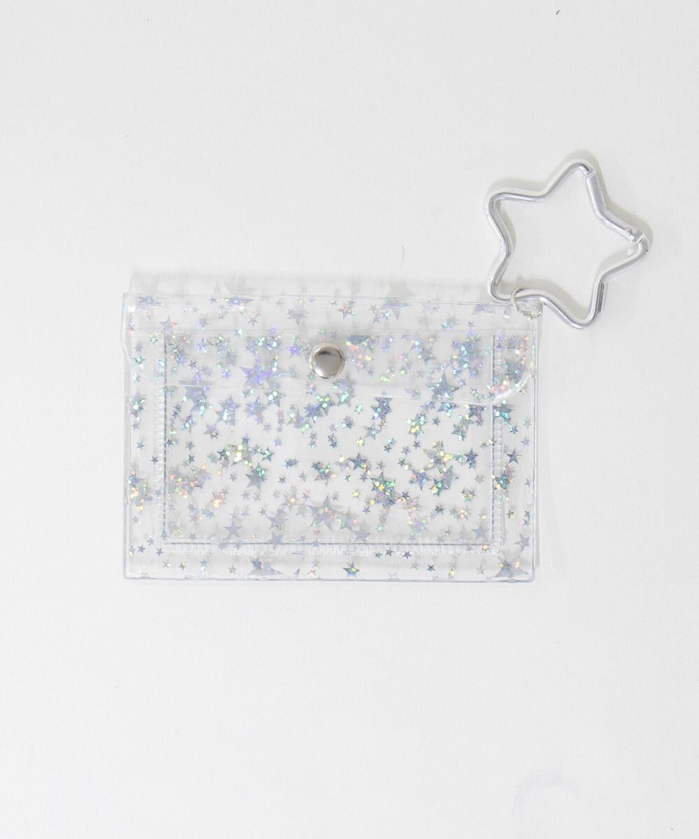 WEGO ラメスタークリアカードポーチ 