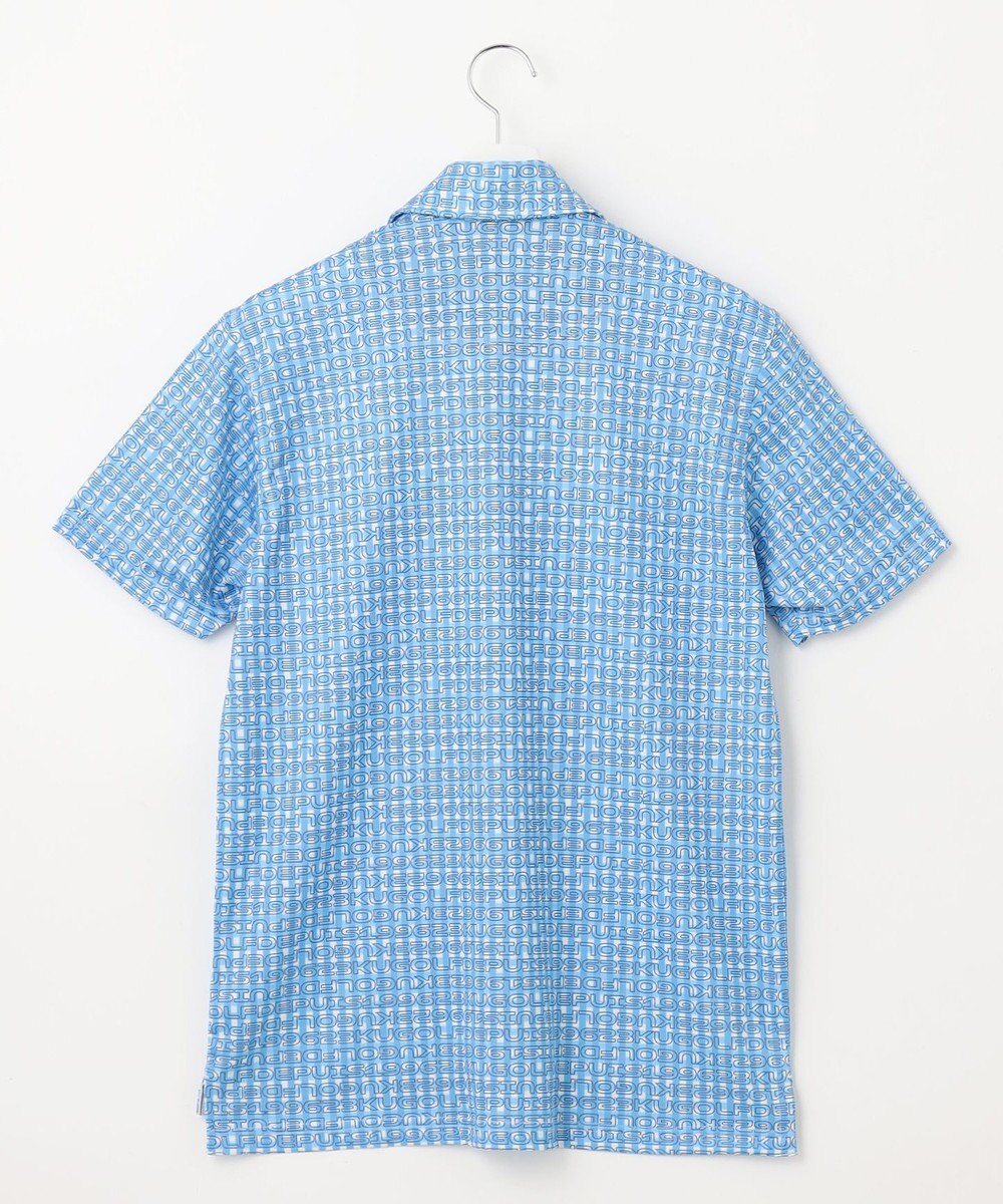 23区GOLF 【MEN/キングサイズ】【UVケア/吸水速乾】ギンガムチェックロゴ 半袖ポロシャツ 