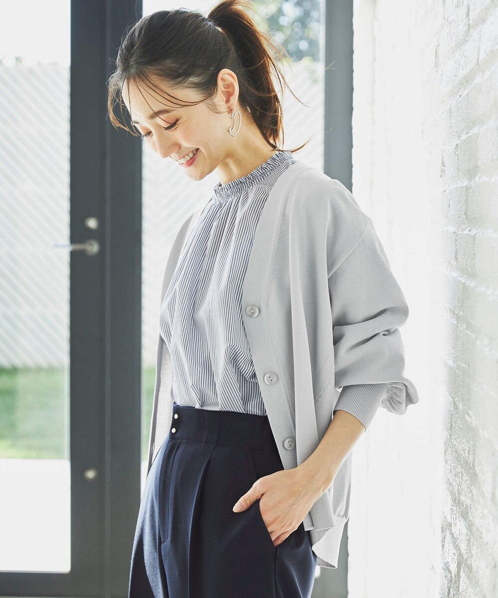 ANY SIS L 【洗える】コクーンシルエット カーディガン 