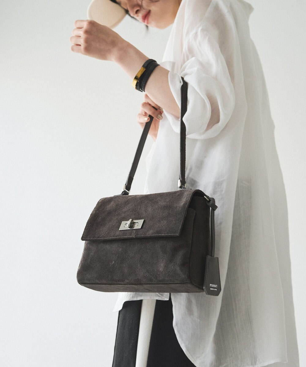 russet スエードフラップミニトートバッグ(CE-1722-WEB) 