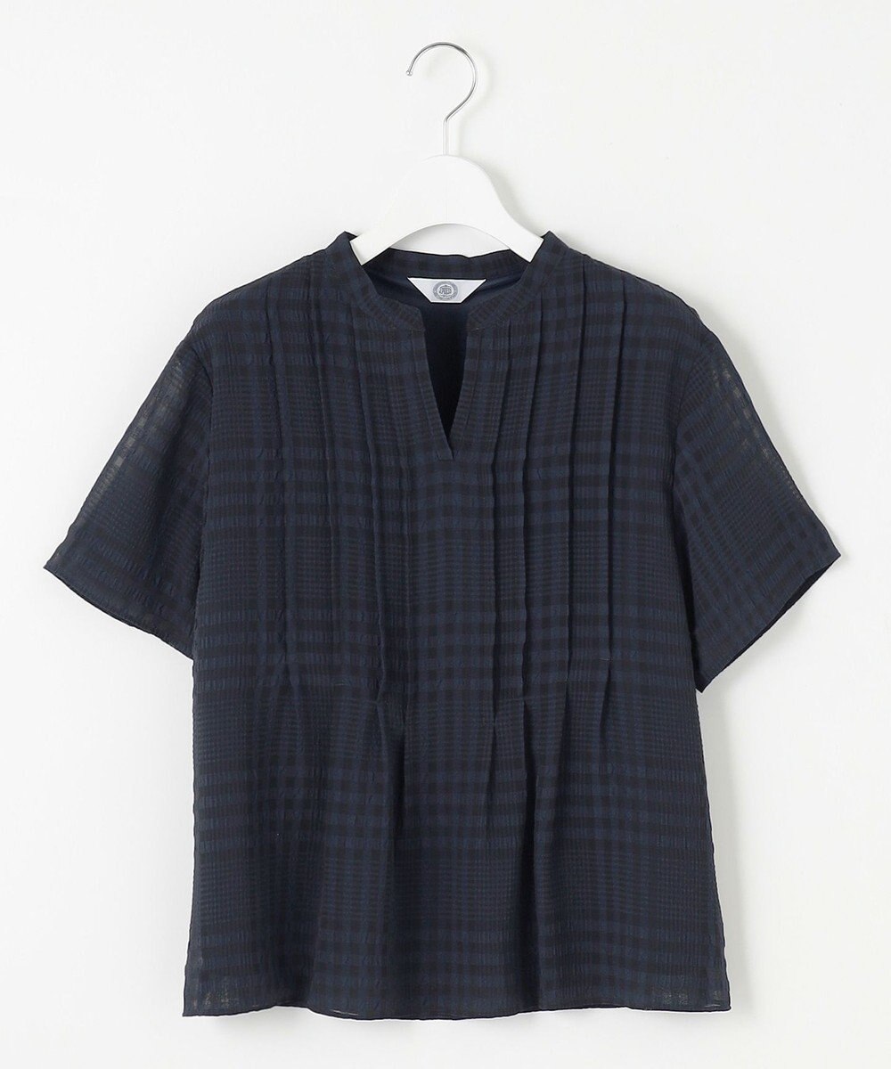 J.PRESS LADIES 【WEB限定カラーあり・洗える】シアーチェック カットソー 