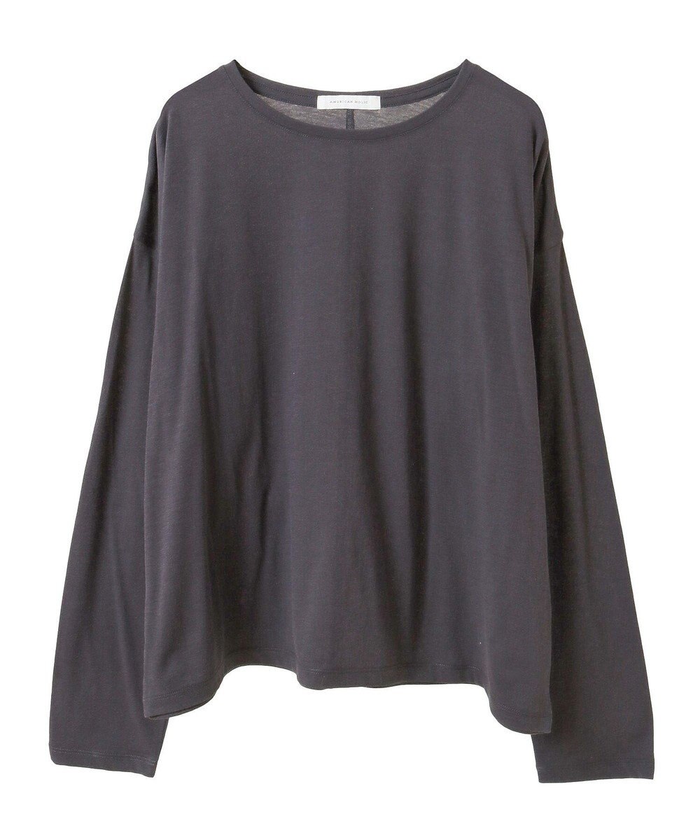 AMERICAN HOLIC バック切替シアー長袖トップス 