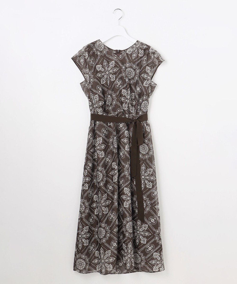 自由区 ロータスタイルプリント ワンピース 