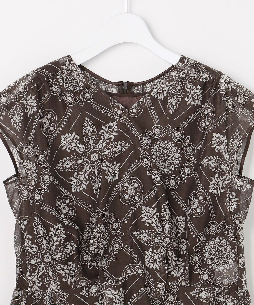 自由区 ロータスタイルプリント ワンピース 