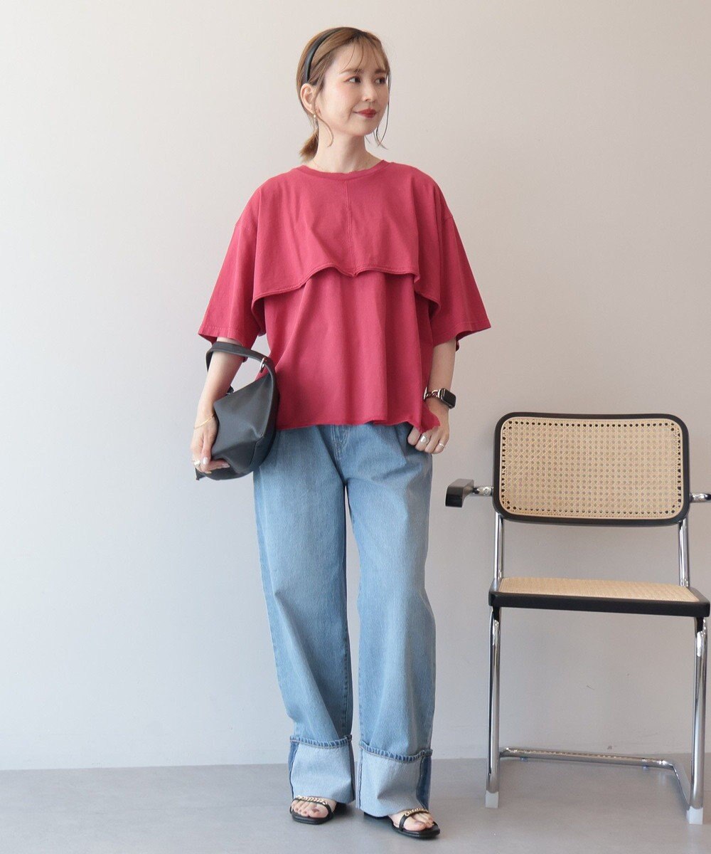 AMERICAN HOLIC レイヤード風加工Ｔシャツ 