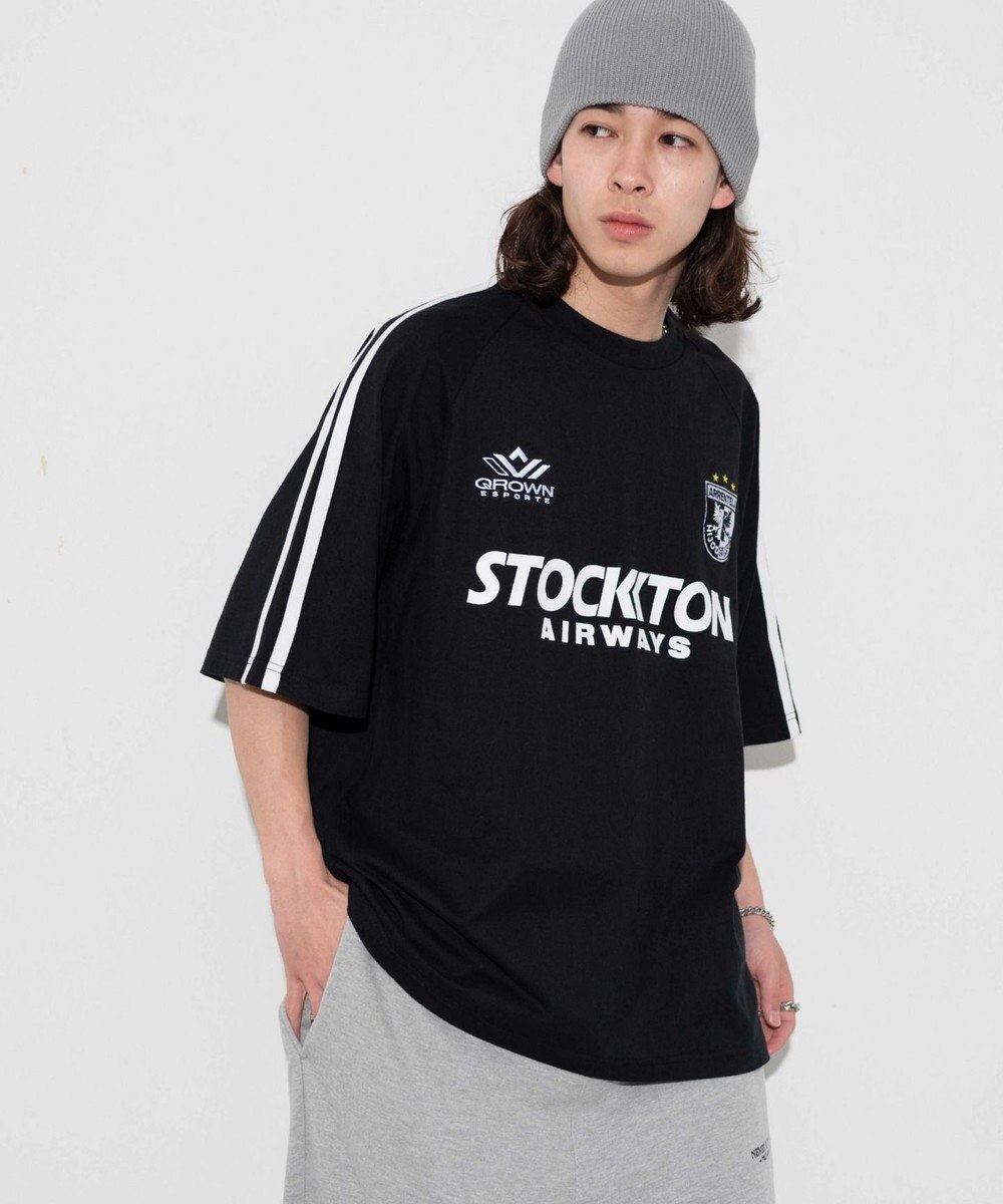 WEGO 【ユニセックス着用ITEM/手洗い可/MLサイズ】ラインゲームロゴT 