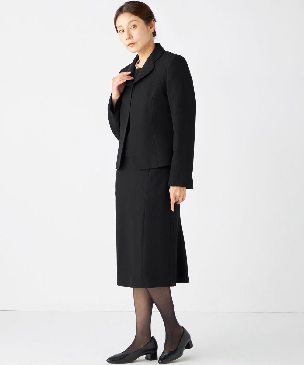 自由区 FORMAL 【高級トリアセテート素材】レベッカBSジョーゼット ジャケット+ワンピース 