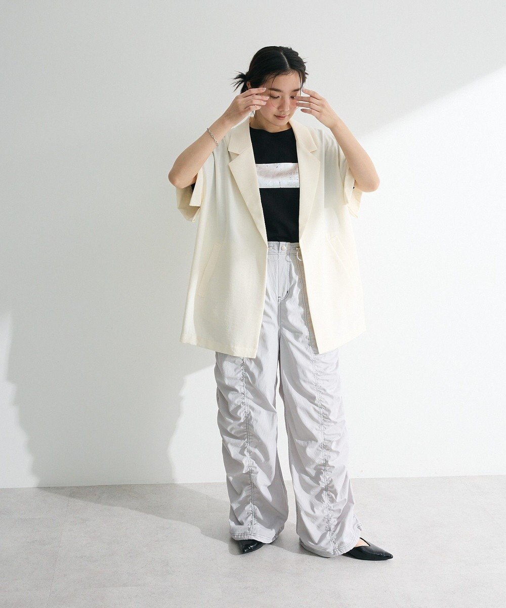 Green Parks ・ＳＵＧＡＲ　ＳＰＯＯＮ　配色ｓｔギャザーパンツ 