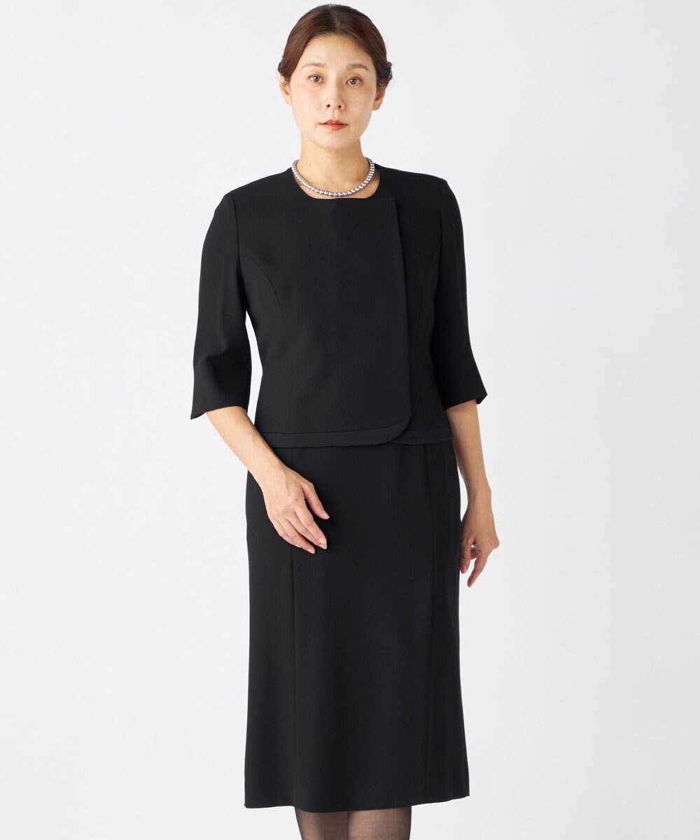 自由区 FORMAL 【高級トリアセテート素材】レベッカBSジョーゼット ジャケット+ワンピース 