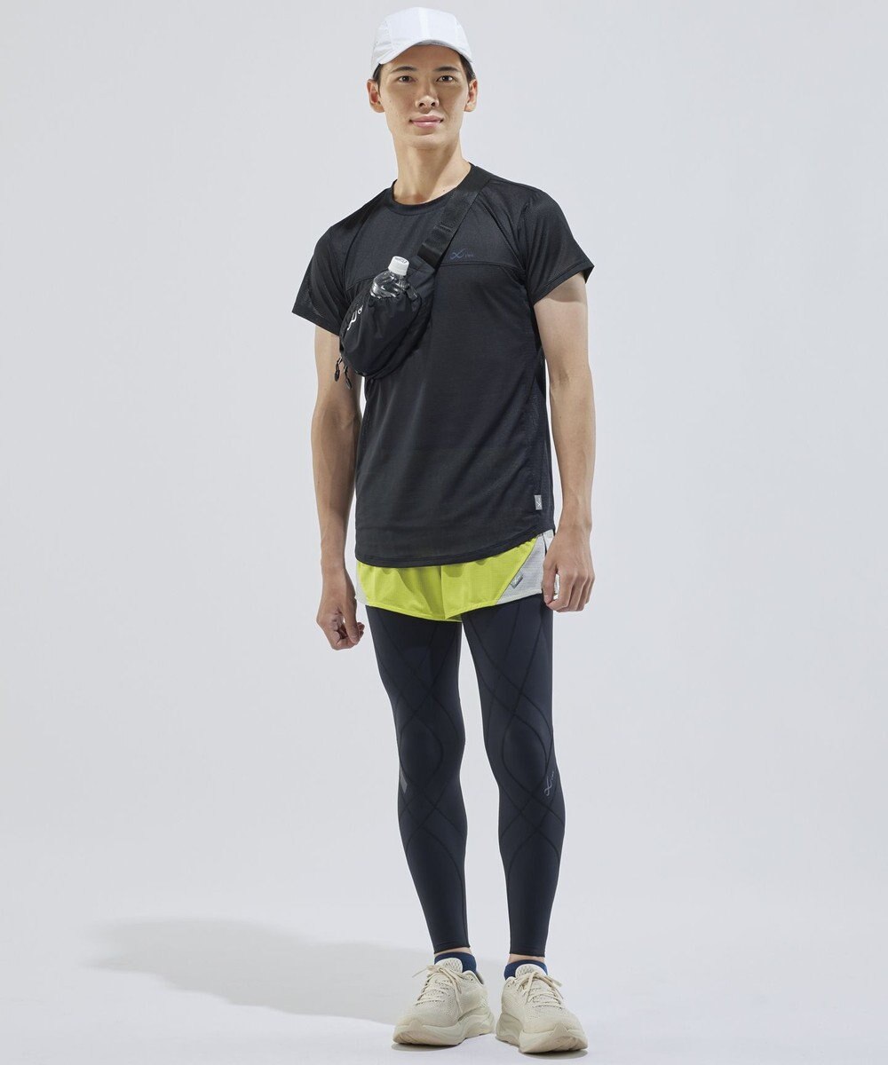 CW-X 【UNISEX】 CW-X ランニングボトムス メッシュ素材 風通りがよい スポーツウェア 2分丈 ユニセックス DHR362 /ワコール 