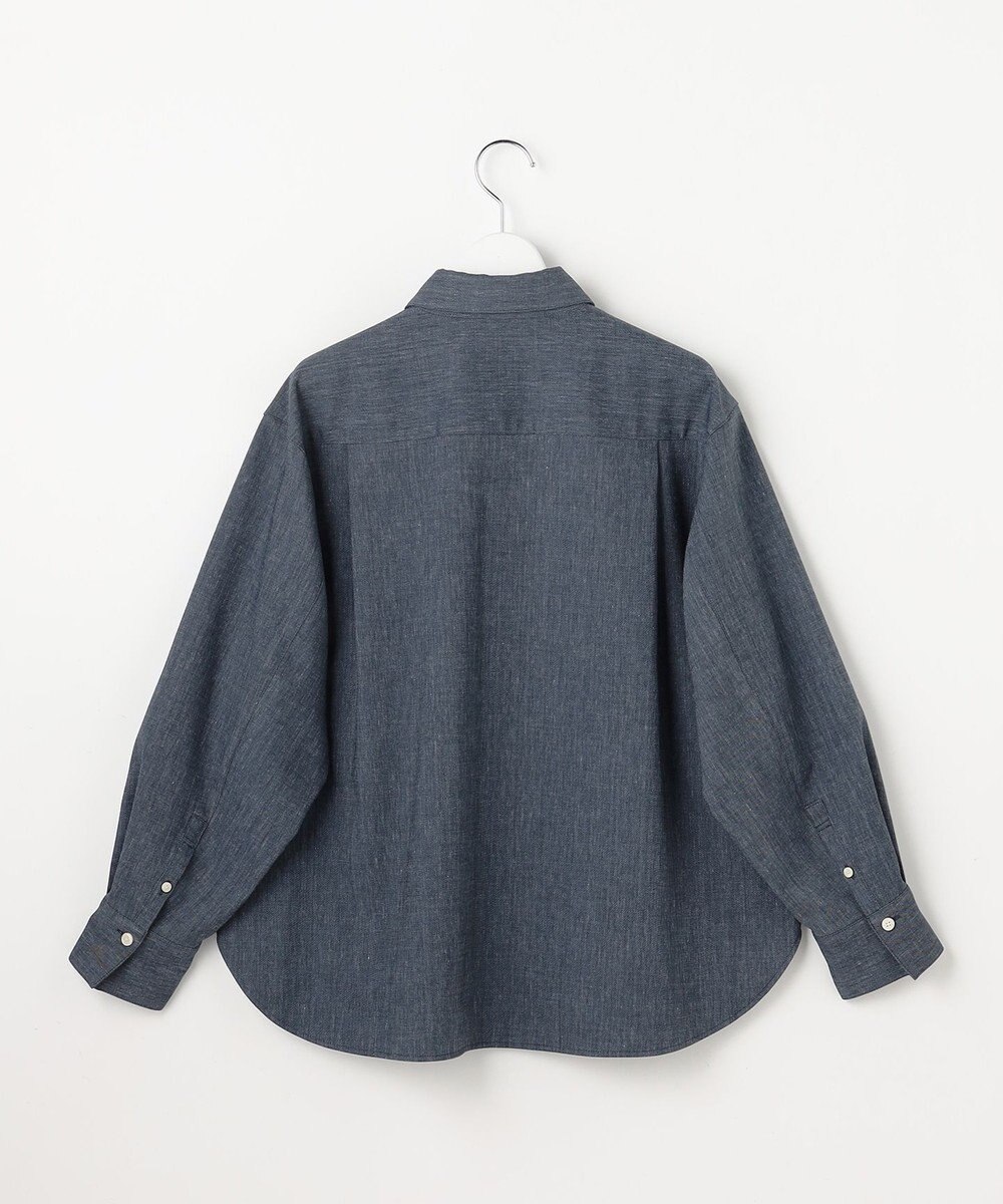 自由区 L 【セットアップ対応】ソフトリネンダンガリー シャツ 