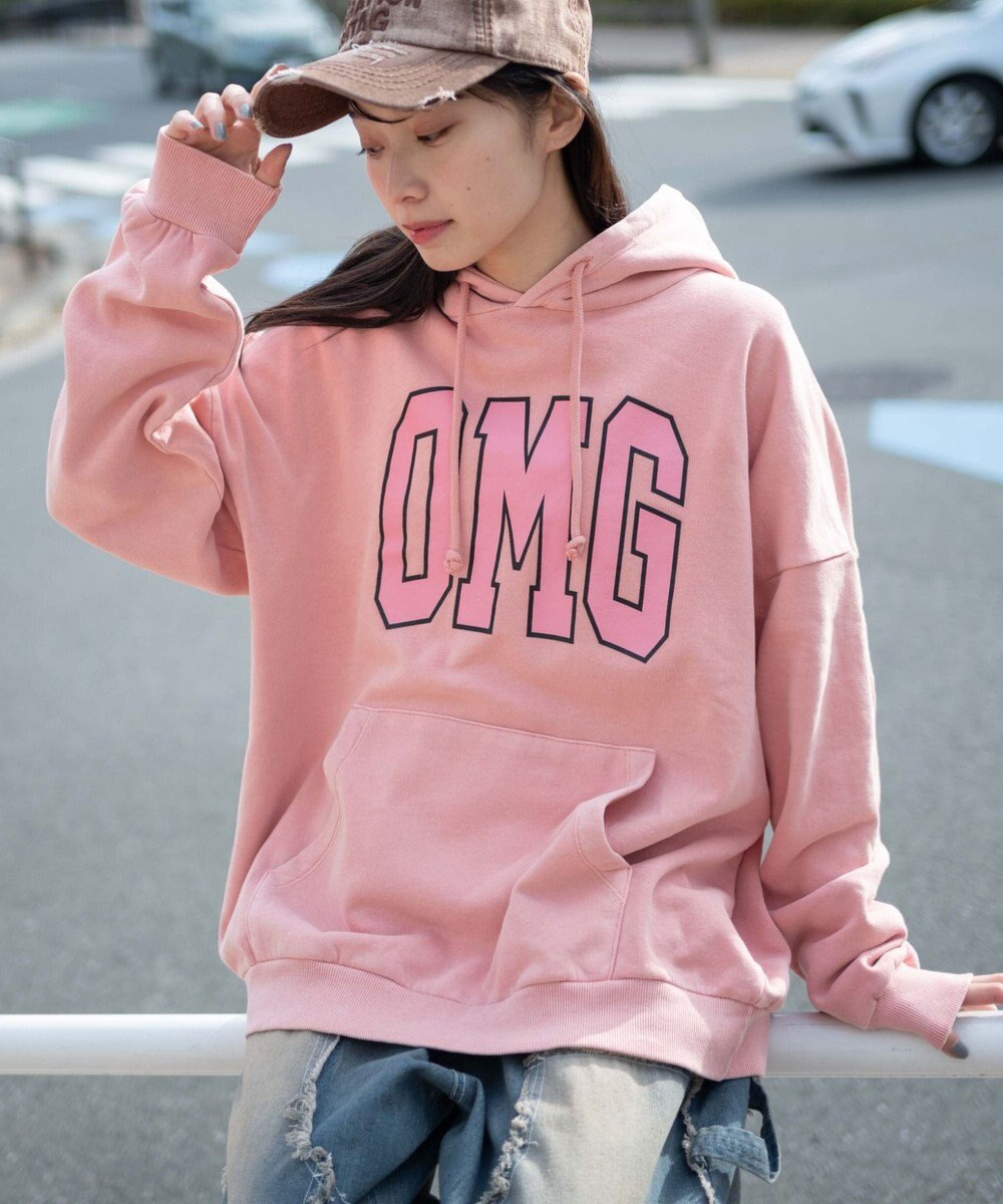 WEGO 【ユニセックス着用ITEM】ピグメントOMGプルパーカー 
