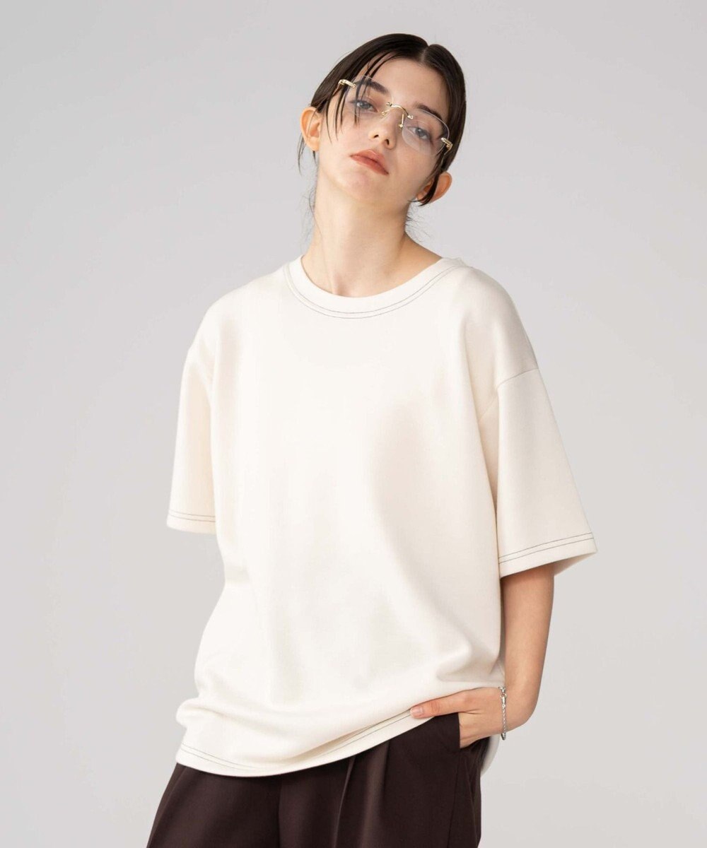 WEGO 【ユニセックス着用ITEM/MLサイズ展開】カラーステッチT（SS） 